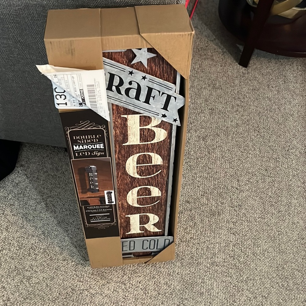 Craft beer sign